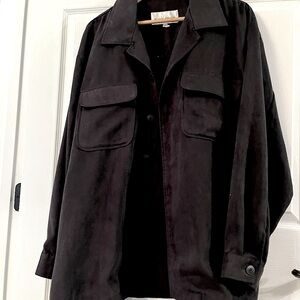 Michael Brandon large mens black jacket - a casually elegant look